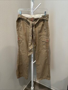 Y2K Abercrombie & Fitch Tan Cargo Pants with Belt